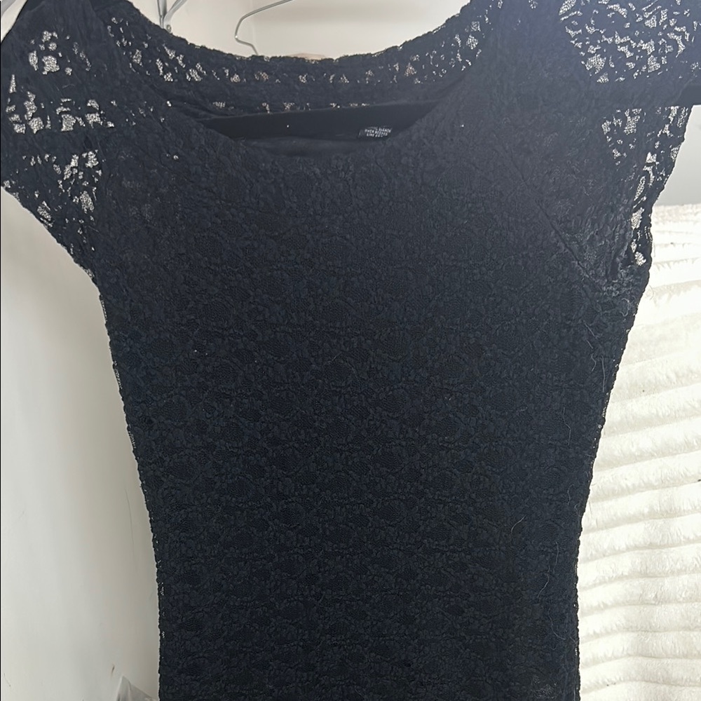 Elegant Black Lace Dress